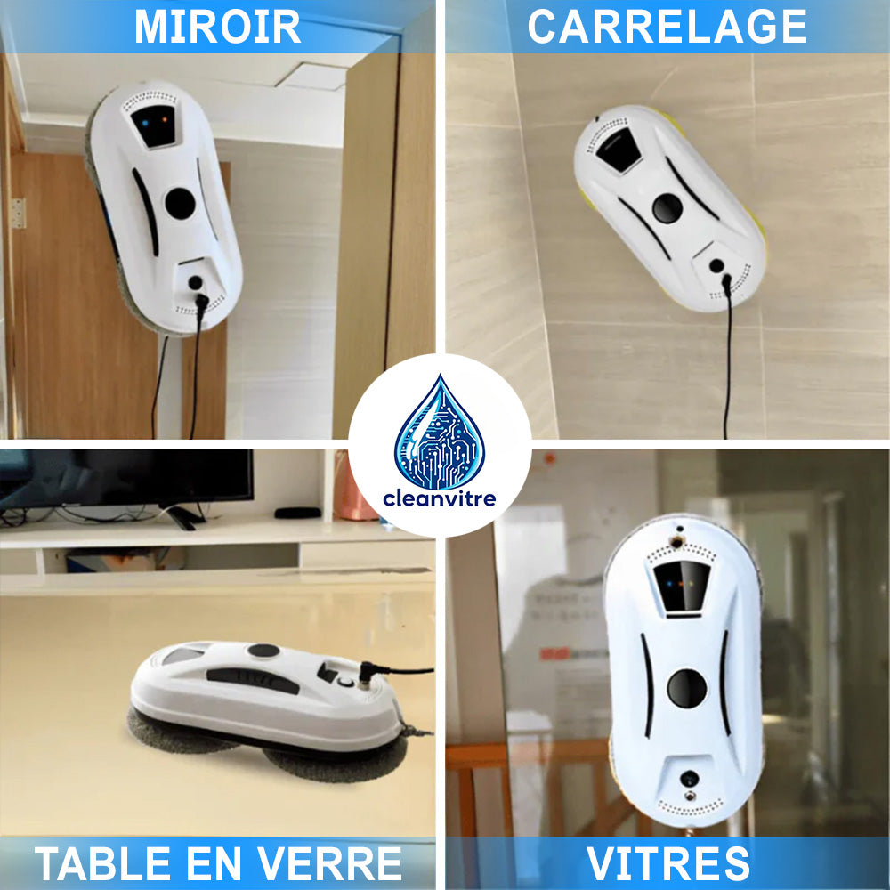 CleanVitre® - Robot Nettoyeur de Vitres Automatique Intelligent