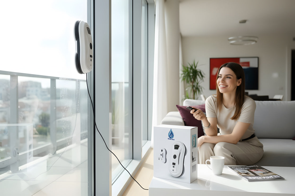 CleanVitre® - Robot Nettoyeur de Vitres Automatique Intelligent