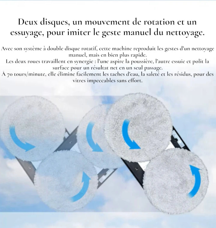 CleanVitre - Robot Nettoyeur de Vitres Automatique Intelligent