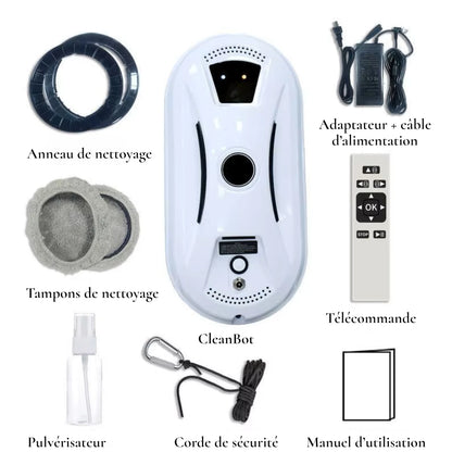 CleanVitre - Robot Nettoyeur de Vitres Automatique Intelligent